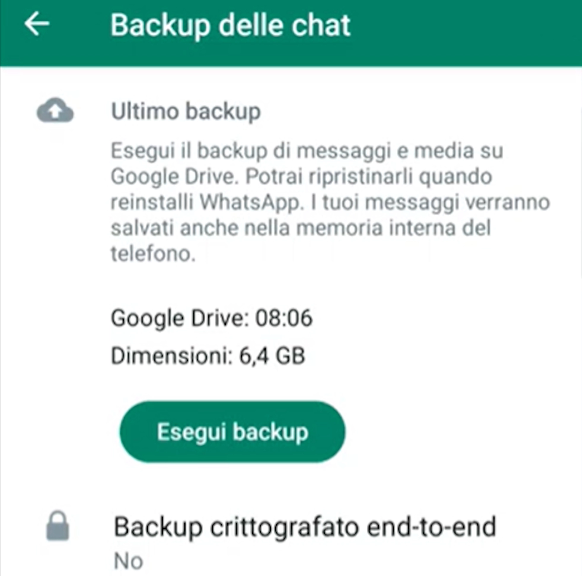 Come fare il backup di whatsapp Tutorial video
